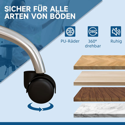Bürostuhl, Wippfunktion, Kunstleder, höhenverstellbar