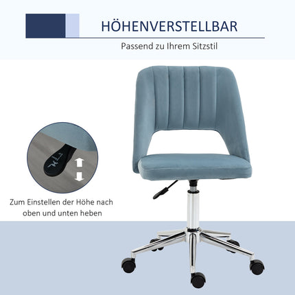 Höhenverstellbarer Bürostuhl - 360° drehbarer Schaumstoffsitz