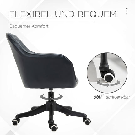 Bürostuhl mit Massage, Vibration, Lordosenstütze, Anthrazit