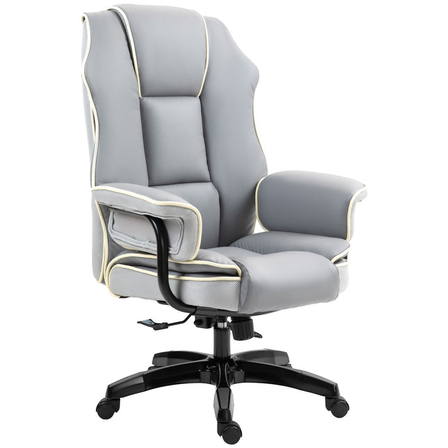 Ergonomischer Bürostuhl, klappbar & höhenverstellbar, grau
