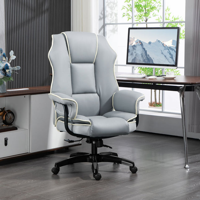 Ergonomischer Bürostuhl, klappbar & höhenverstellbar, grau