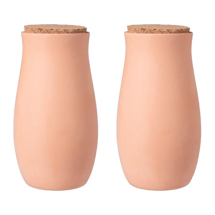 Ollas Bewässerungsset, 1,4L Tontöpfe, 2er-Pack