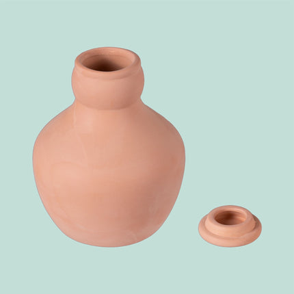 Ollas Bewässerungsset, 500ml Tontöpfe, 3er-Pack
