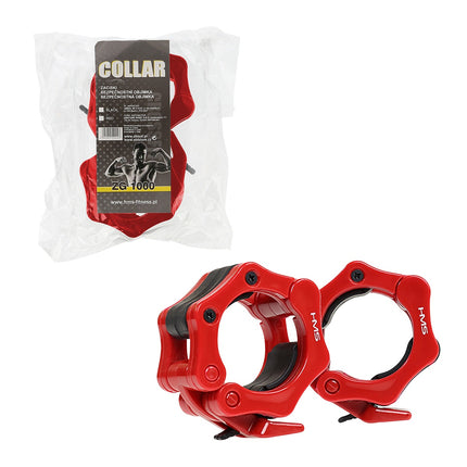 Barre olympique 2200 mm avec colliers de serrage
