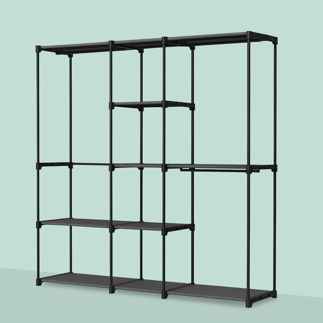 Armoire ouverte - Portant à vêtements métallique autoportant