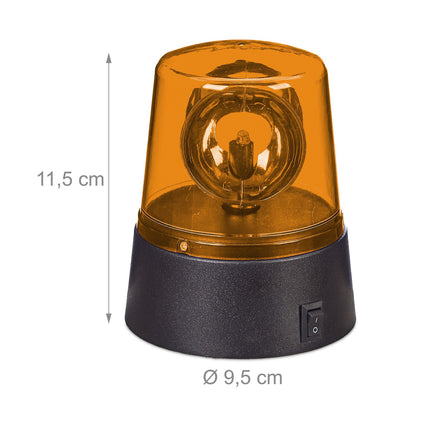 Guirlandes lumineuses LED rotatives orange, lot de 2