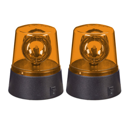 Guirlandes lumineuses LED rotatives orange, lot de 2