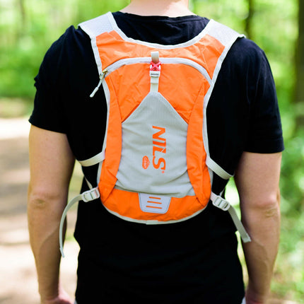 Oranger Laufrucksack, leicht, wasserabweisend