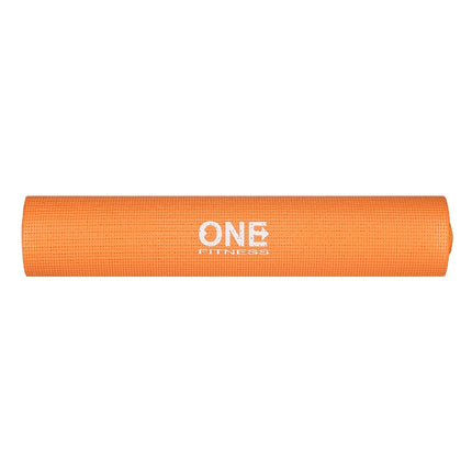 Orange Yogamatte, rutschfest, 6mm Dicke