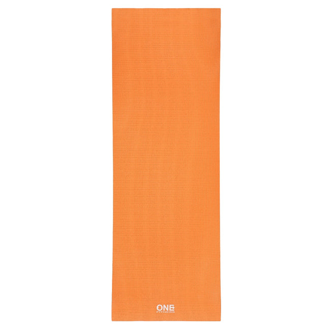 Tapis de yoga orange, antidérapant, épaisseur 6 mm