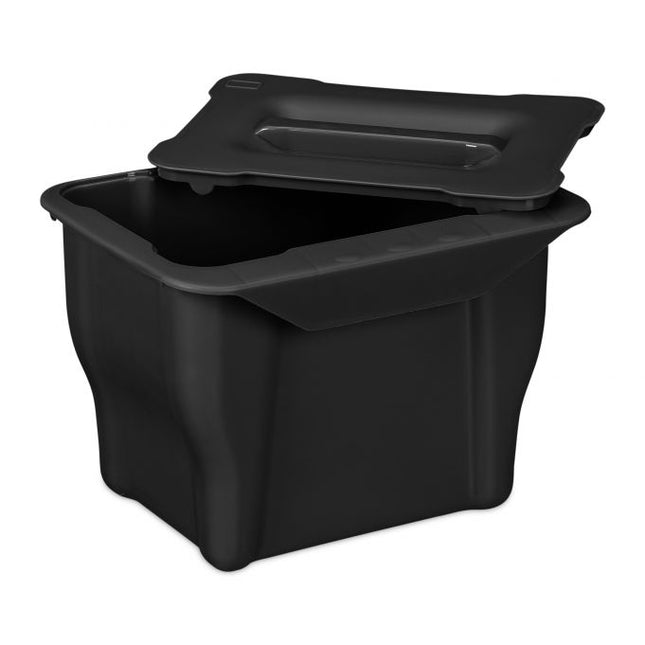 Poubelle à déchets organiques Cuisine 5 l noire