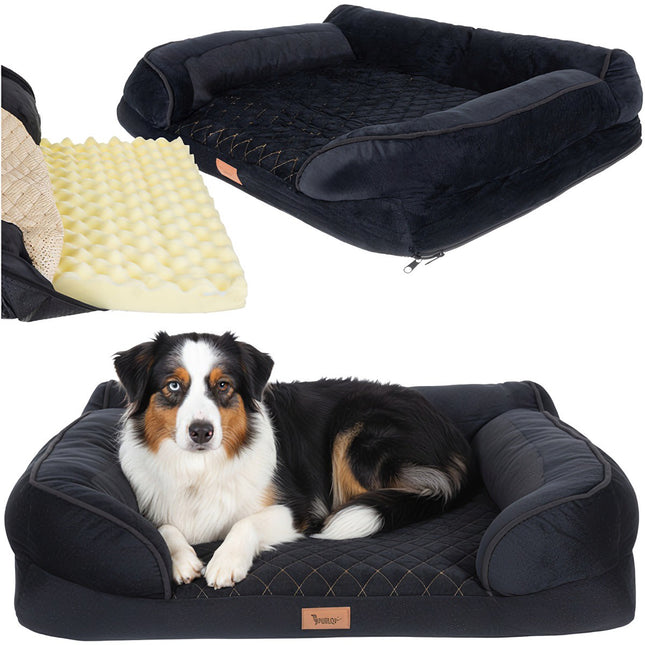 Coussin orthopédique pour animaux, taille moyenne 80 x 65 cm, en mousse antidérapante