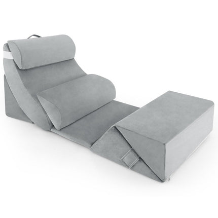 Orthopädisches Keilkissen-Set, 7-teilig, waschbarer Bezug