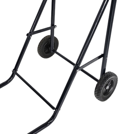 Support pour moteur hors-bord, acier et bois, capacité de 100 kg
