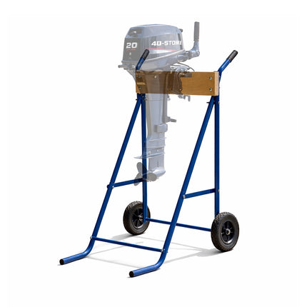 Support pour moteur hors-bord, acier et bois, capacité de 100 kg