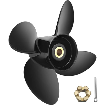 Outboard Propeller 4-Blade 14 1/4 x 19, RH 19-Spline