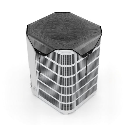 Outdoor Air Conditioner Cover, 28x28 In PVC Mesh, Black