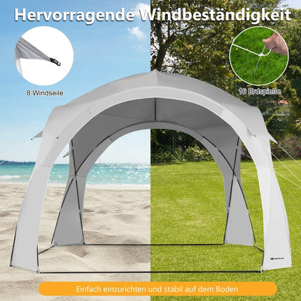 Outdoor-Pavillon mit UPF50+-Sonnenschutz für 6–8 Personen