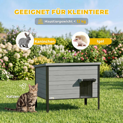 Niche extérieure pour chat, résistante aux intempéries, facile à nettoyer, 85 x 55 x 70 cm