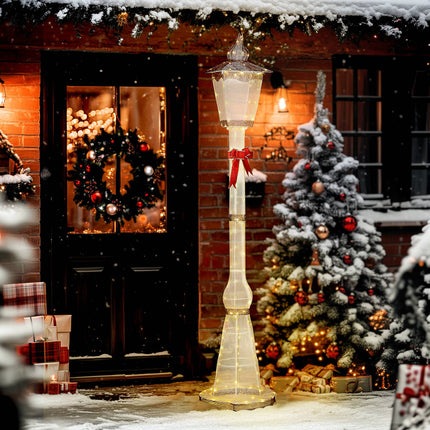 Lanterne de Noël extérieure sur poteau, 215 cm, 155 LED, étanche