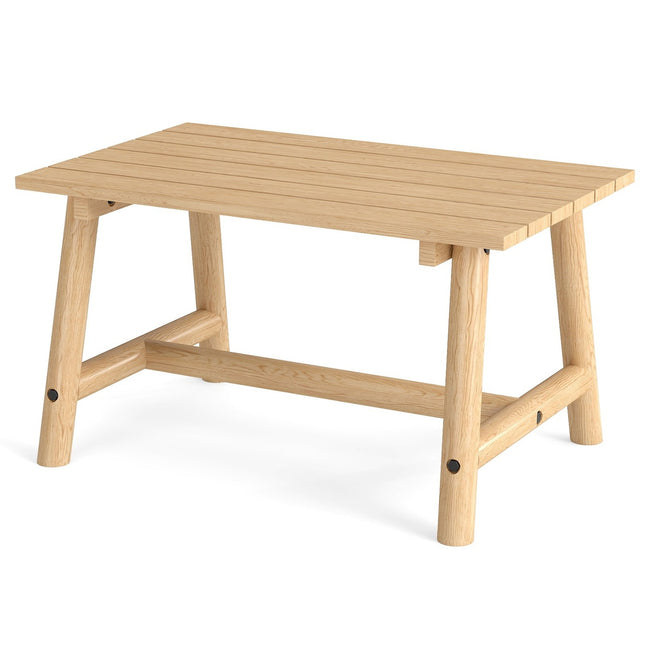 Outdoor-Couchtisch – Massivholz, Lattenrost, 125 kg Tragfähigkeit
