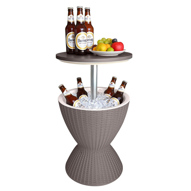 Outdoor-Kühlbox-Beistelltisch, 30L Eisbox, verstellbare Platte