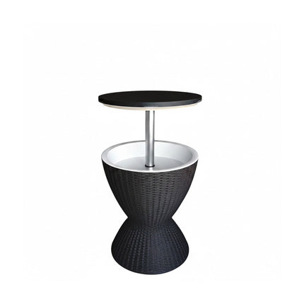Table d'appoint isotherme d'extérieur, 30 L, rotin, plateau réglable