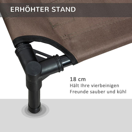 Strapazierfähiges Outdoor Hundebett, braun 76x61x18cm für Haustiere