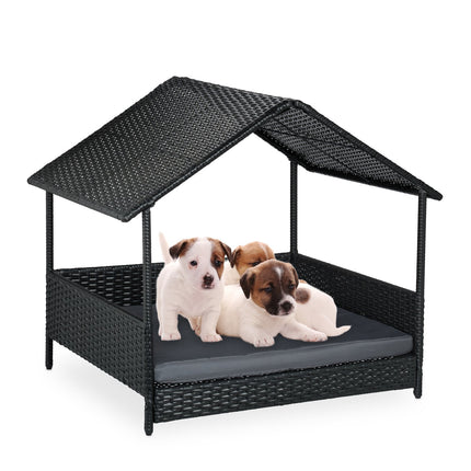 Outdoor-Hundebett mit Sonnendach für kleine und mittelgroße Rassen
