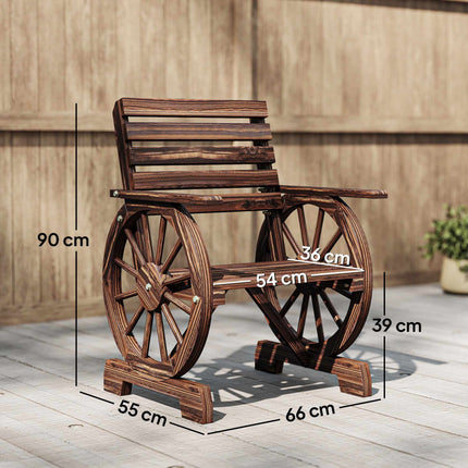 Gartenstuhl, Wagon Wheel Design, Kiefern- & Tannenholz