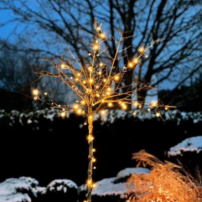 LED Lichterkette Außen 10m, 100 LEDs, Warmweiß