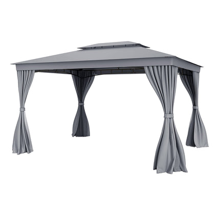 Pavillon extérieur avec moustiquaire et rideaux - Imperméable, 4 x 3 m