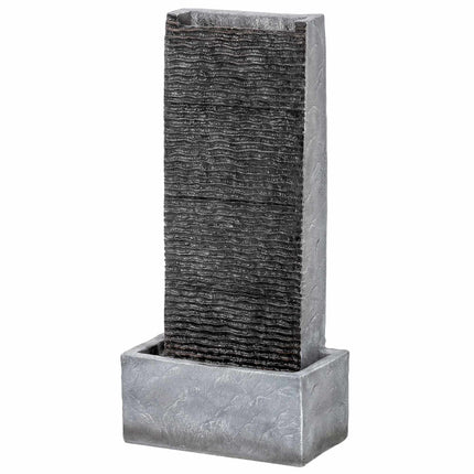 Outdoor-Harz-Springbrunnen mit LED-Beleuchtung, 80 cm