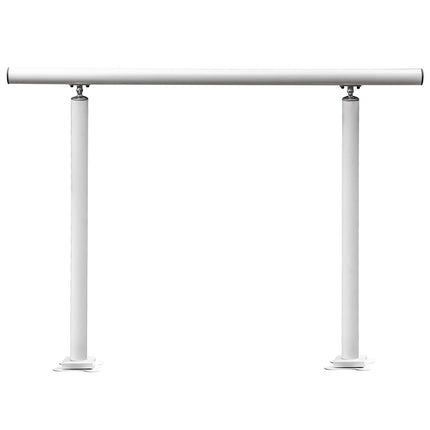 Outdoor Stair Handrail, 3 ft, Adjustable Angle, White