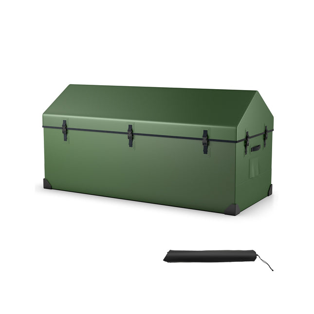 Coffre de rangement extérieur, étanche, ventilé, 658 L, vert