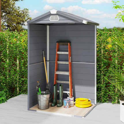 Abri de jardin, 1,1 m², polypropylène, porte verrouillable