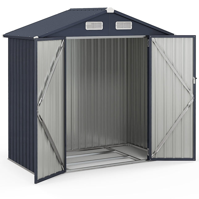 Abri de jardin en métal galvanisé, capacité de 3,44 m³