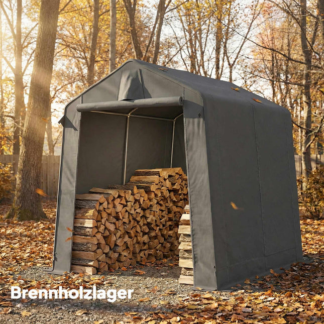 Tente de rangement extérieure 2,3 x 1,9 m, imperméable, gris foncé