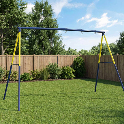 Outdoor-Schaukelset für Kinder, Stahlrahmen, 3 Sitze