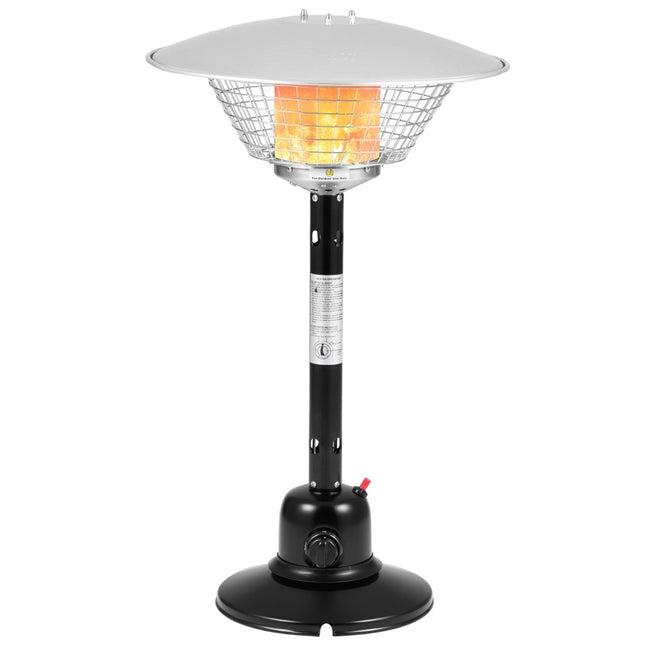 Outdoor Tischheizstrahler, 3200W, Schwarz, sicher & tragbar