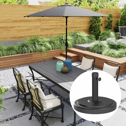 Sonnenschirmständer für Draußen, 22 kg, passend für 2,8m Sonnenschirme