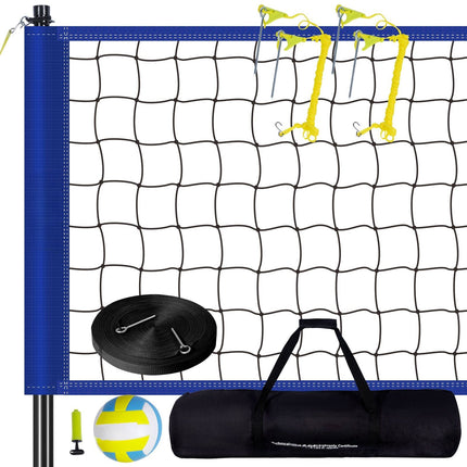 Outdoor Volleyball Net System – Adjustable Steel Poles, Bag