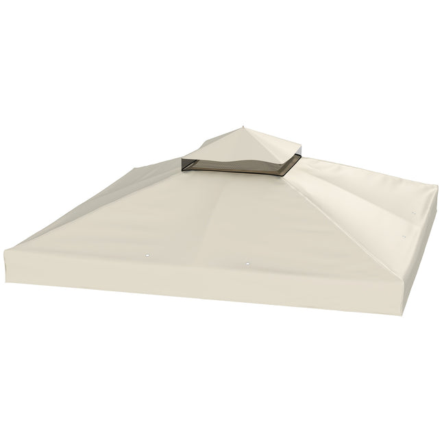 Gazebo Roof replacement 3x3m, Water resistant, Cream white