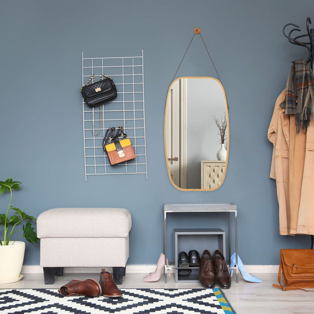Miroir ovale avec sangle