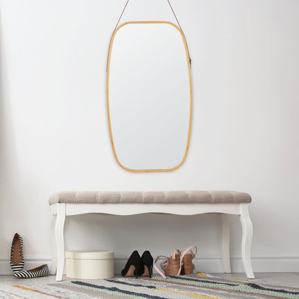 Miroir mural ovale avec sangle