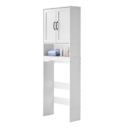 Over-The-Toilet Storage Cabinet, 165 cm, Double Door, White