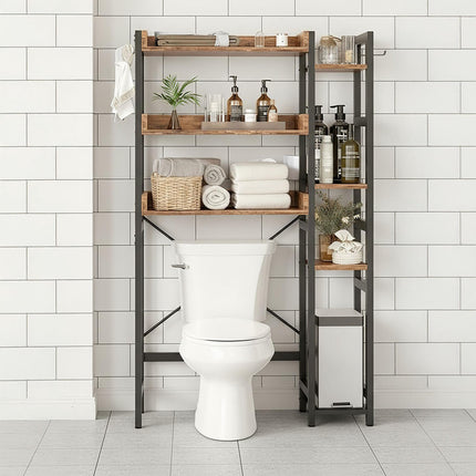 WC-Regal, 3-stöckig mit Seitenablagen