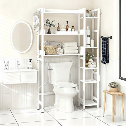 WC-Regal, 3-stöckig mit Seitenablagen