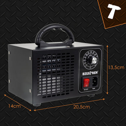 Purificateur d'air générateur d'ozone, 150 W, minuterie 60 min