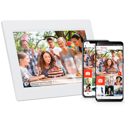 PFF-1015W 10,1" Smart-Fotorahmen mit FRAMEO-Software Weiß